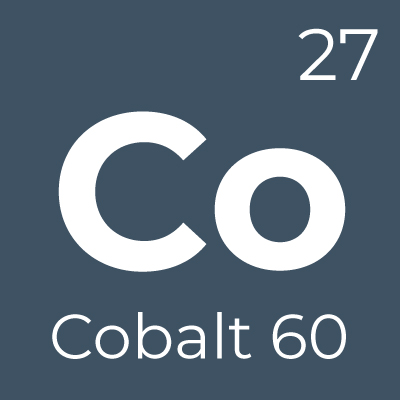 A graphic of the Cobalt-60 element as it would show on the periodic table.